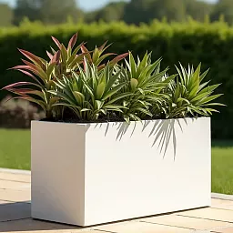 IDEALIST Lite Contemporary Light Concrete High Trough Planter