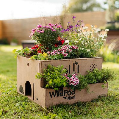 WildPod Mini 2-in-1 Outdoor Planter and Wildlife House by Bio Scapes