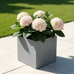 IDEALIST Lite Square Box Contemporary Light Concrete Planter