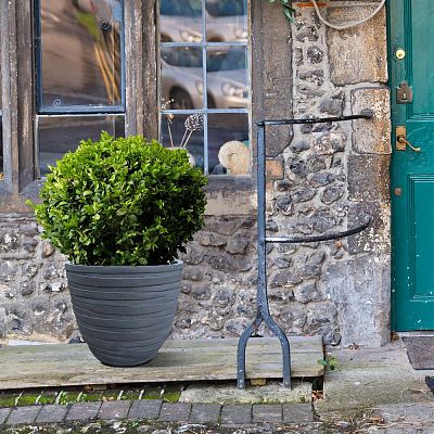 IDEALIST Lite Row Light Concrete Egg Planter