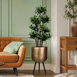 IDEALIST Lite Round Planter on Legs, Round Pot Plant Stand Indoor