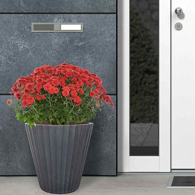 IDEALIST Lite Vintage Ribbed Round Vase Outdoor Planter