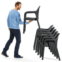 LECHUZA Patio Dining Garden Chair
