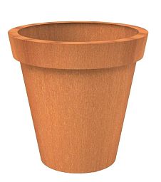 Celso Round Corten Steel Outdoor Planter