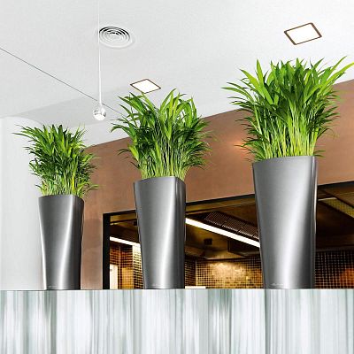 LECHUZA DELTA Round Tall Poly Resin Planter Only