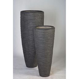 Composits Polystone Partner Seaside Round Tall Indoor Planter Pot