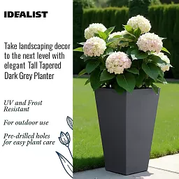 IDEALIST Lite Tall Tapered Contemporary Light Concrete Planter