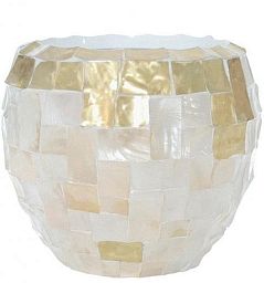 Oceana Couple Round Indoor Planter