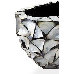 SHELL Oval Polystone Planter