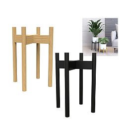 Mid Century Wooden Plant Stand / Pot Holder with Adjustable Width