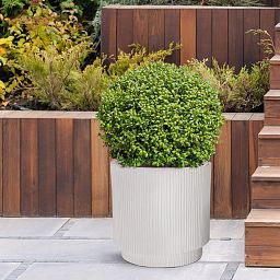 IDEALIST Lite Vertical Ribbed Cylinder Outdoor Planter
