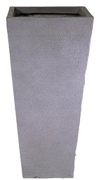 IDEALIST Lite Ribbed Light Concrete Tapered Planter