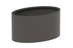 Aluminium Ellipse Outdoor Aluminum Round Planter