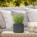 IDEALIST Lite Vertical Ribbed Square Effect Outdoor Planter