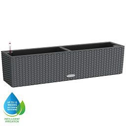 LECHUZA BALCONERA Cottage Trough Poly Resin Self-watering Planter