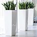 LECHUZA CUBICO ALTO Square Tall Poly Resin Self-watering Planter