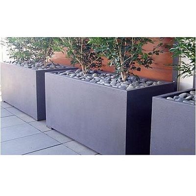 Outdoor Fiberglass Trough Planter