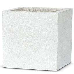 Square Fiberstone Contemporary Planter by Cadix Capi Lux