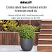 IDEALIST Lite Hammered Stone Light Concrete Egg Outdoor Planter