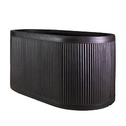 IDEALIST Lite Vertical Ribbed Vintage Style Oval Trough Planter