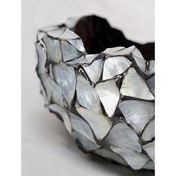 Shell Mother of pearl Bowl Polystone Indoor Planter