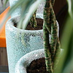 Conical Round Tall Polystone Outdoor Planter