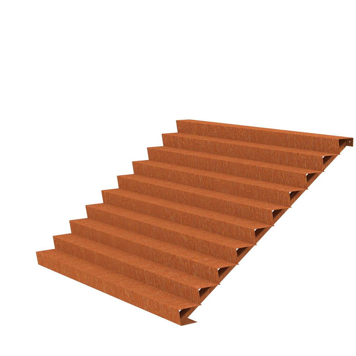 10 Steps Corten Steel Stair