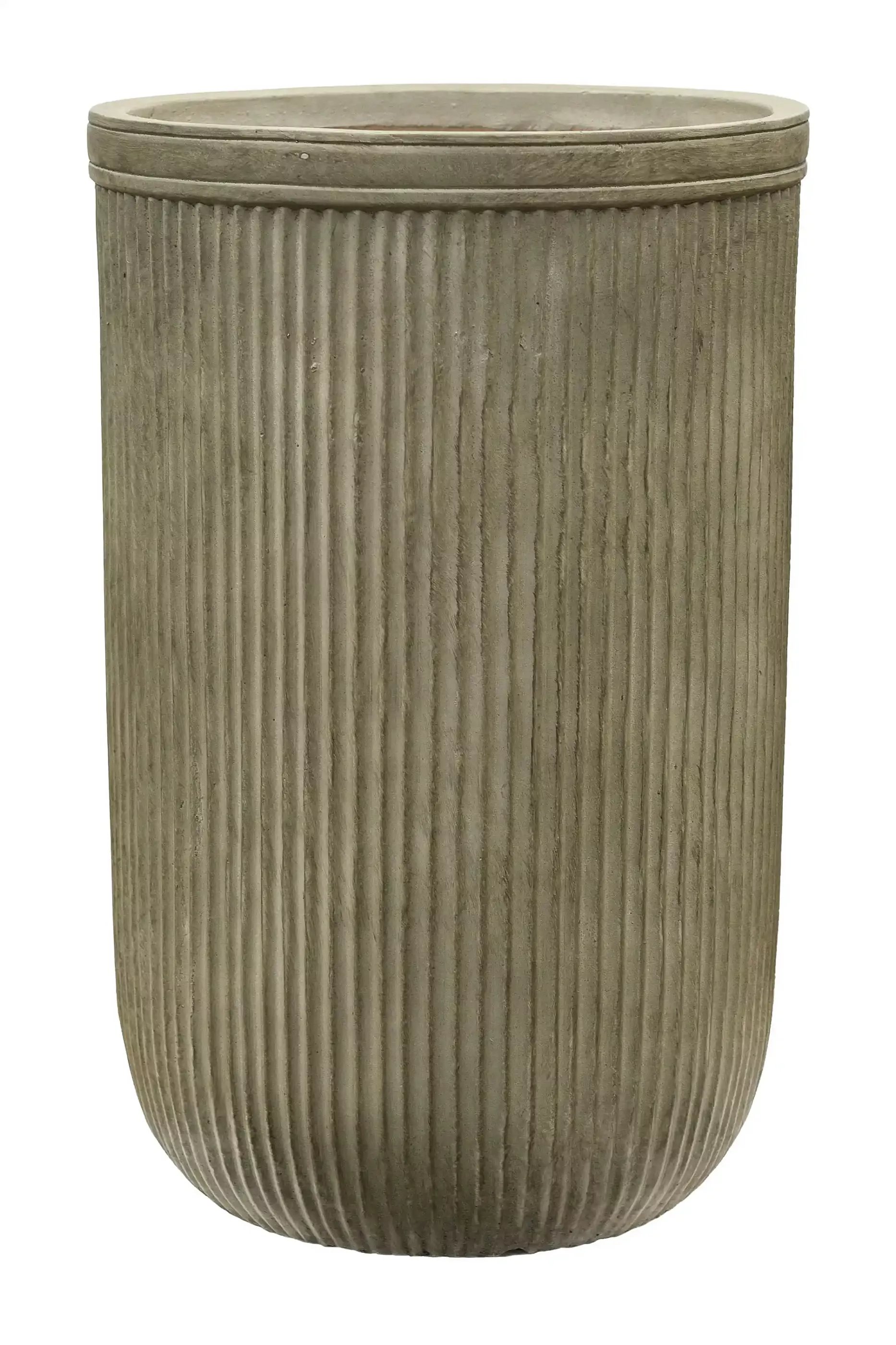Vertical Rib Tall Planter | Indoor and Outdoor Plant Pot