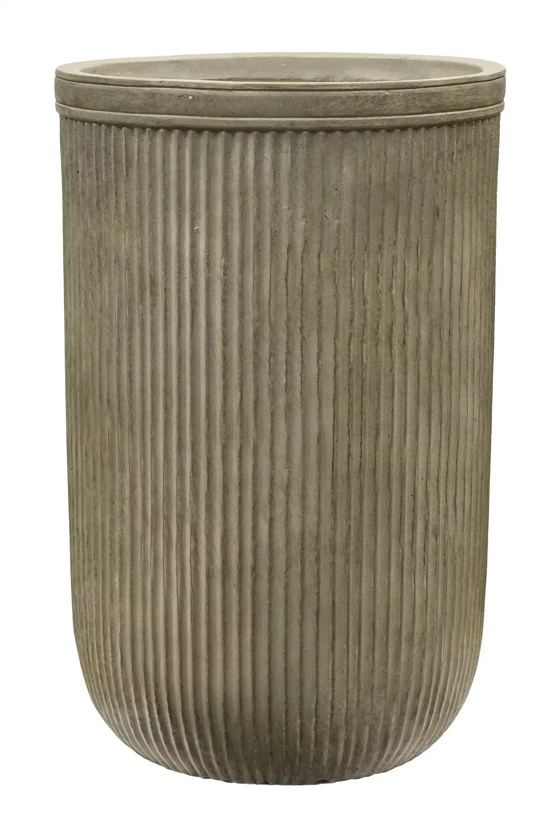 Vertical Rib Tall Planter | Indoor and Outdoor Plant Pot