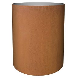 Cortenstyle Standard on Wheels Round Planter IN\OUT