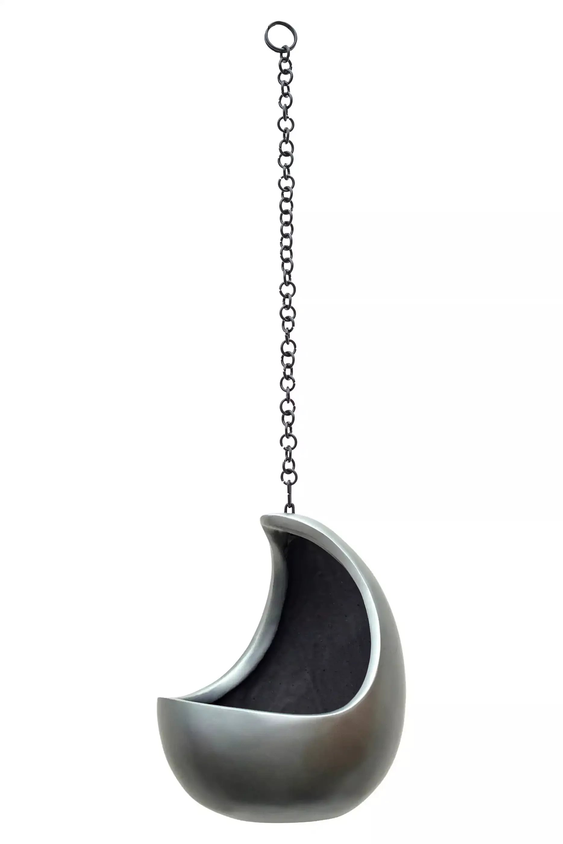 Gradient Hanging Cocoon Matt Grey D20 H24 cm Planter