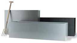 Geo Fiberglass Trough Aluminium Planter Pot In/Out