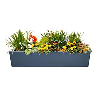 Contemporary Rectangular Straight Trough GRP RAL L100 H20 W20 cm Plant...