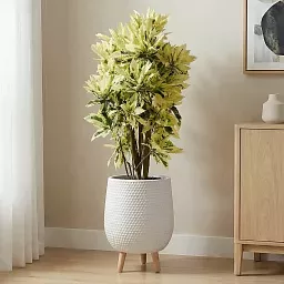 IDEALIST Lite Honeycomb Style Egg Planter on Legs, Round Pot Plant Stand Indoor