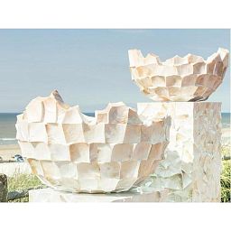 Shell Mother of pearl Bowl Polystone Indoor Planter