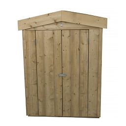 Installed Outdoor Pressure Treated Wooden Shiplap Pent Garden Store by Forest Garden