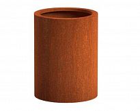 Atlas Outdoor Corten Steel Round Rusty Planter D60 H80, 226L