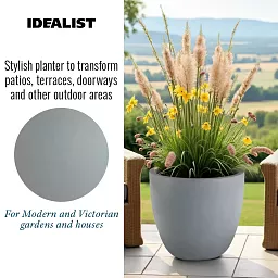 IDEALIST Lite Contemporary Light Concrete Egg Planter