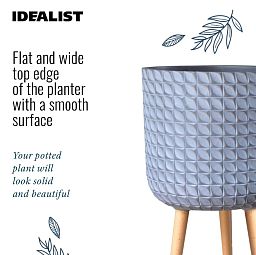 IDEALIST Lite Faceted Effect Planter on Legs