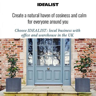 IDEALIST Lite Ribbed Square Outdoor Planter