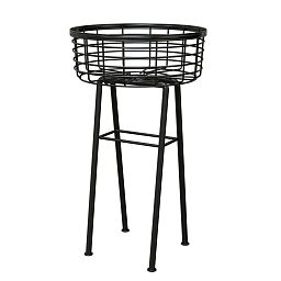Modern Farmhouse Wire Basket Plant Stand