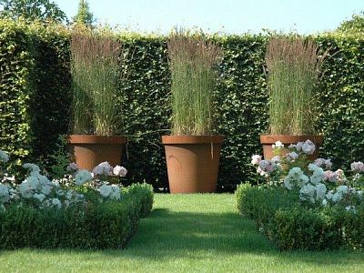 Celso Round Corten Steel Outdoor Planter