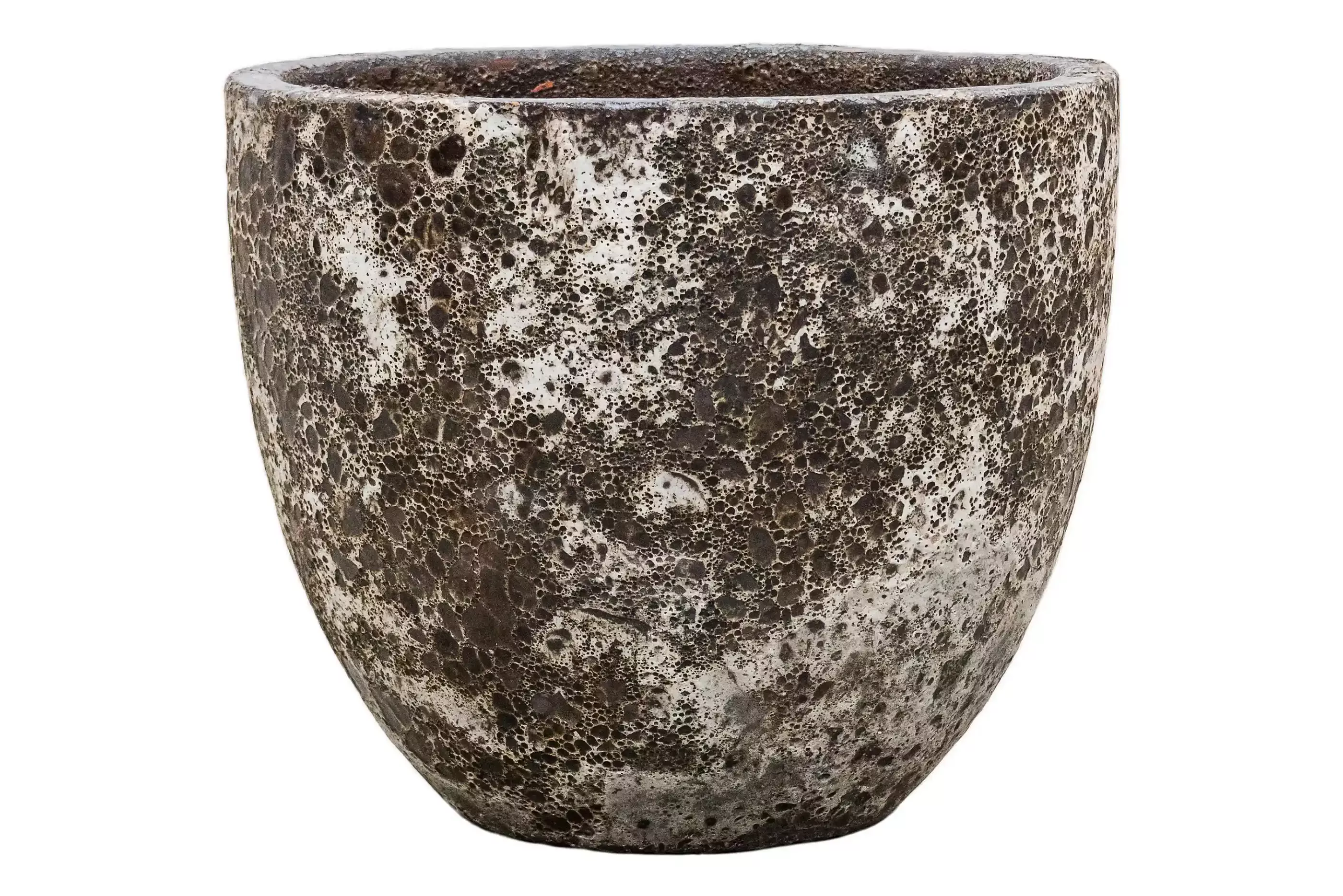 Lava Ceramic Round Planter | Indoor and Outdoor Plant Pot