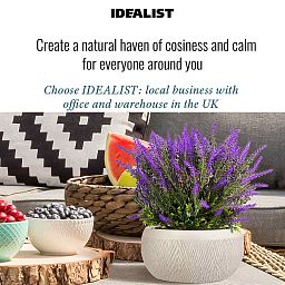 IDEALIST Lite Mesh Style Bowl Planter Outdoor Plant Pot