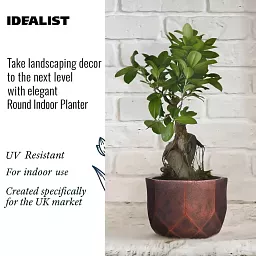 IDEALIST Lite Geometry Style Round Indoor Planter