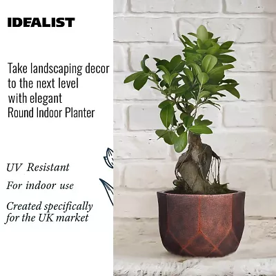 IDEALIST Lite Geometry Style Round Indoor Planter