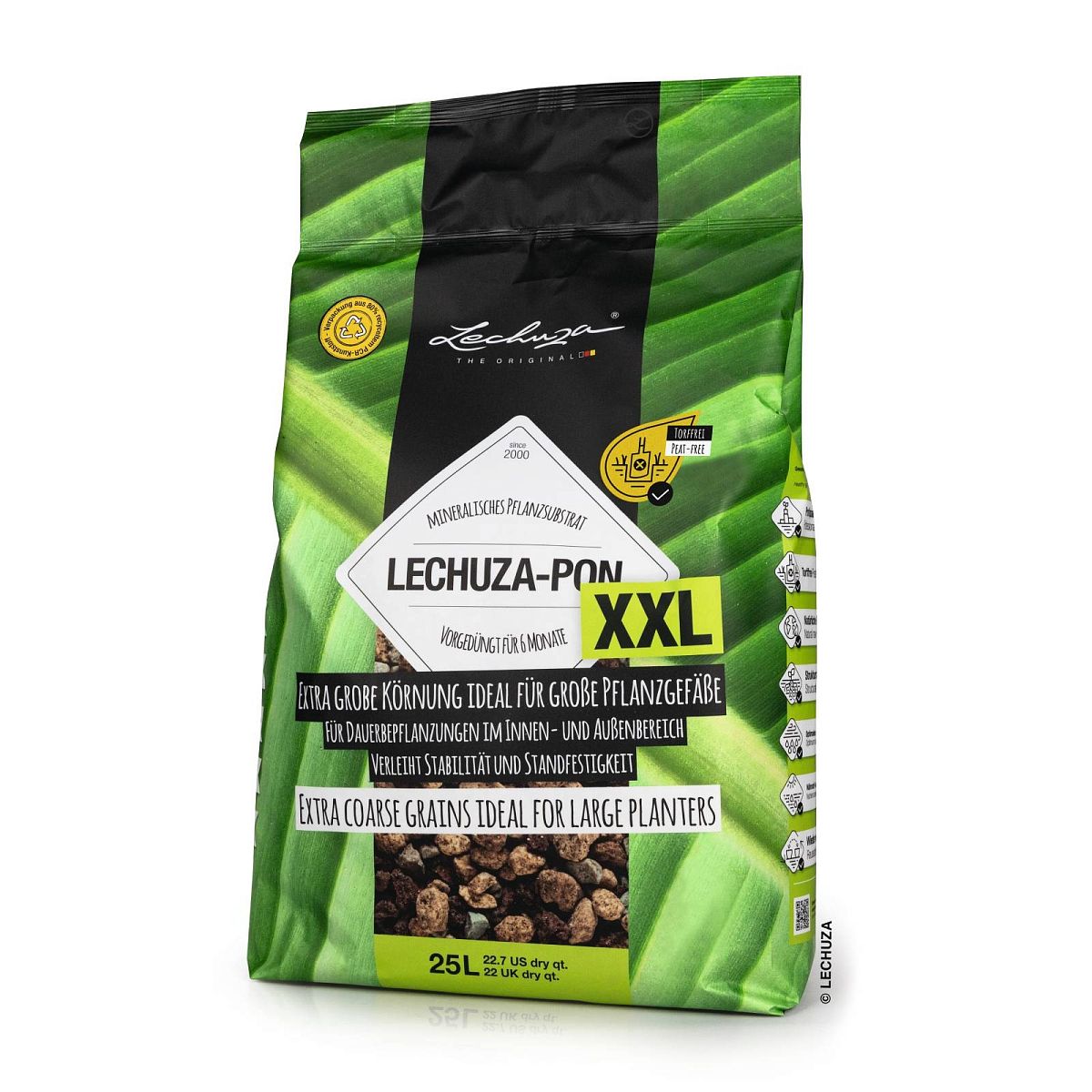 LECHUZA PON Peat-Free Houseplant Potting Mix for Indoor Plants Potting Compost for Plants Indoors
