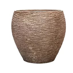 Polystone Coated Dolcie Round Indoor Planter