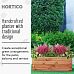 Rustic Scandinavian Redwood Open Trough Outdoor Planter Made in UK by HORTICO