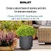 IDEALIST Lite Hammered Stone Cylinder Outdoor Planter